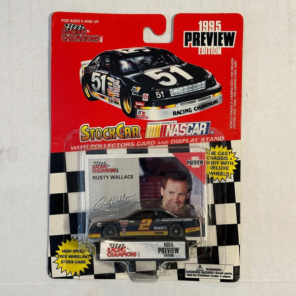 Racing Champions NASCAR Rusty Wallace Stock Car 1/64 Die Cast 1995 Edition