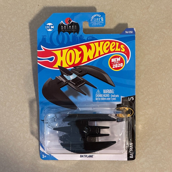 Hot Wheels Batplane 1/5 New For 2020 Black Batman DC 56/250