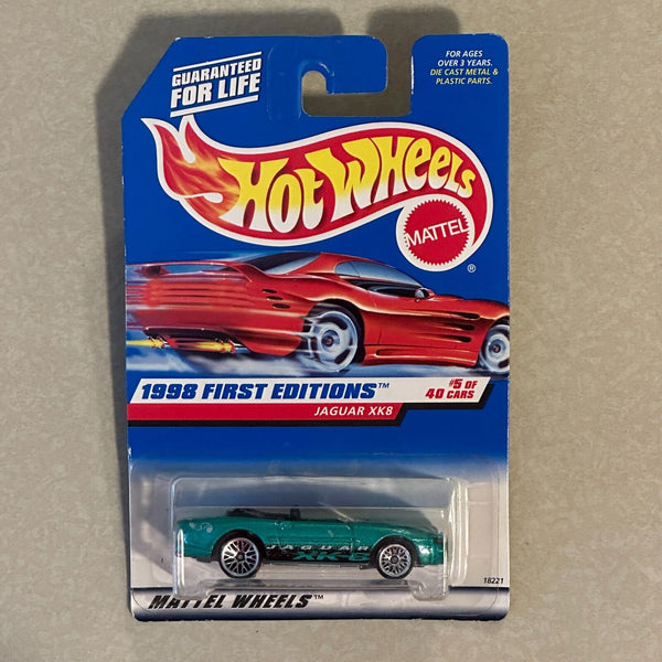 1998 Hot Wheels First Editions  Jaguar XK8  5/40 Collector #639 1:64