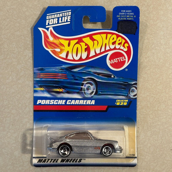 1997 Vintage Hot Wheels Collector #829 PORSCHE CARRERA Silver w/Chrome SB Spokes