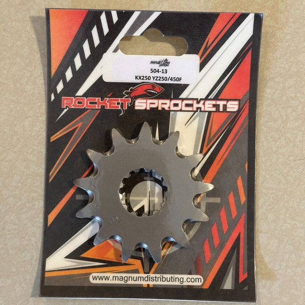 ROCKET FRONT SPROCKET 13 tooth for YZ250 KX250 Raptor and YFZ 504-13